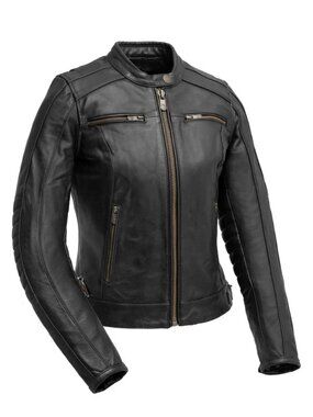 Moonlit Rebel Women's Motorcycle Leather Jacket